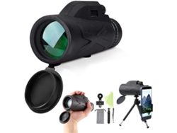 Telescopio ENZONS Mini de bolsillo de 25 x 30 para camping náutico al aire libre y observación de aves, amarillo, amarillo.