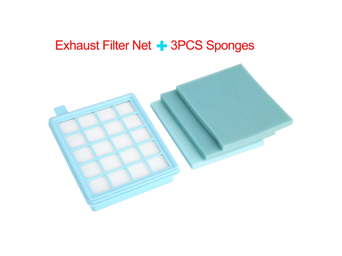 Filtro de escape de 3 esponjas Philips FC8471 8630 9322