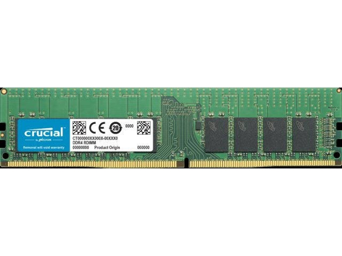 Memoria RAM DDR4 CRUCIAL CT16G4RFD8293 (1 x 16 GB - 2933 MHz - CL 21 - Verde)