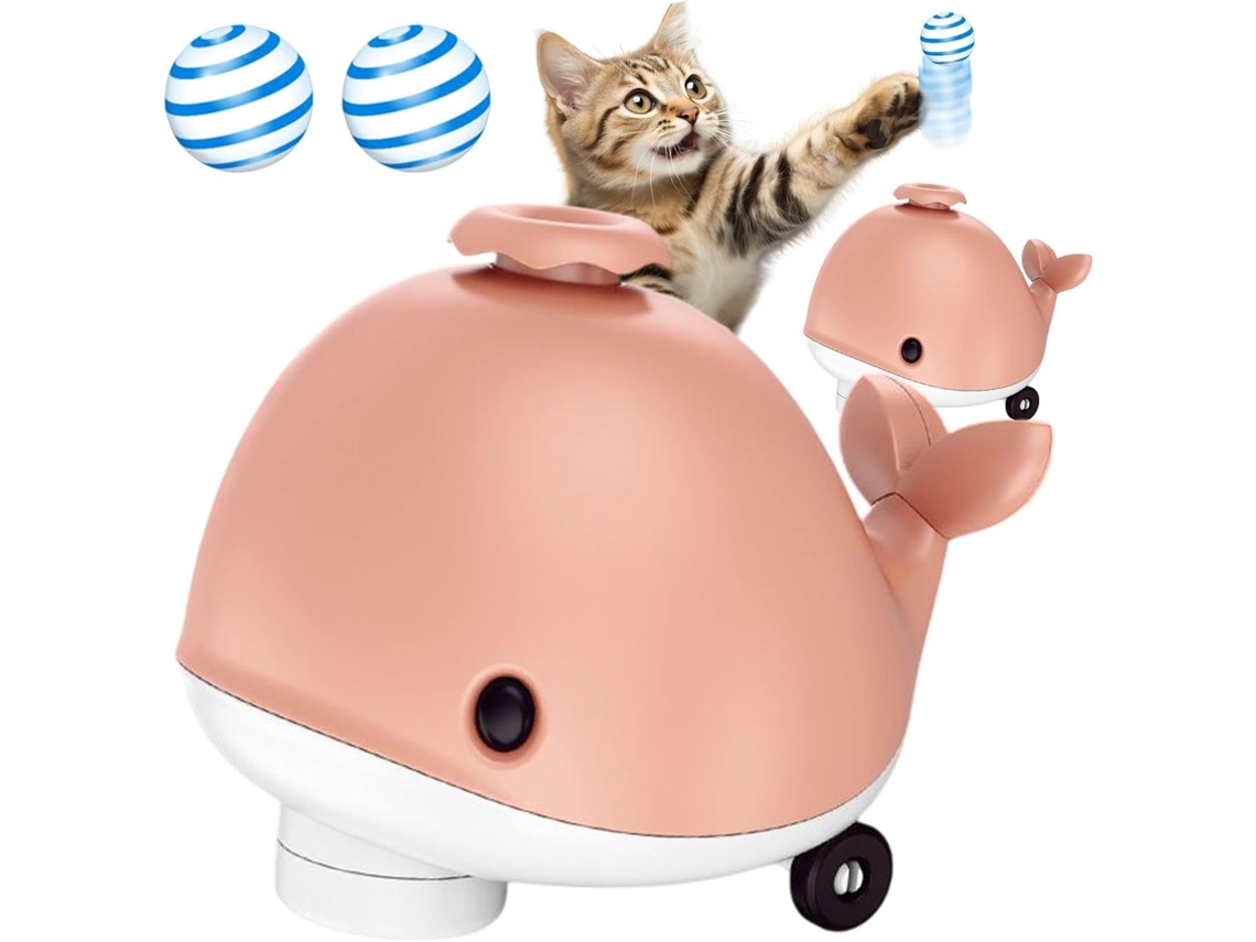 Juguete de ballena flotante, juguete con forma de ballena, suministros para mascotas Vayotoy