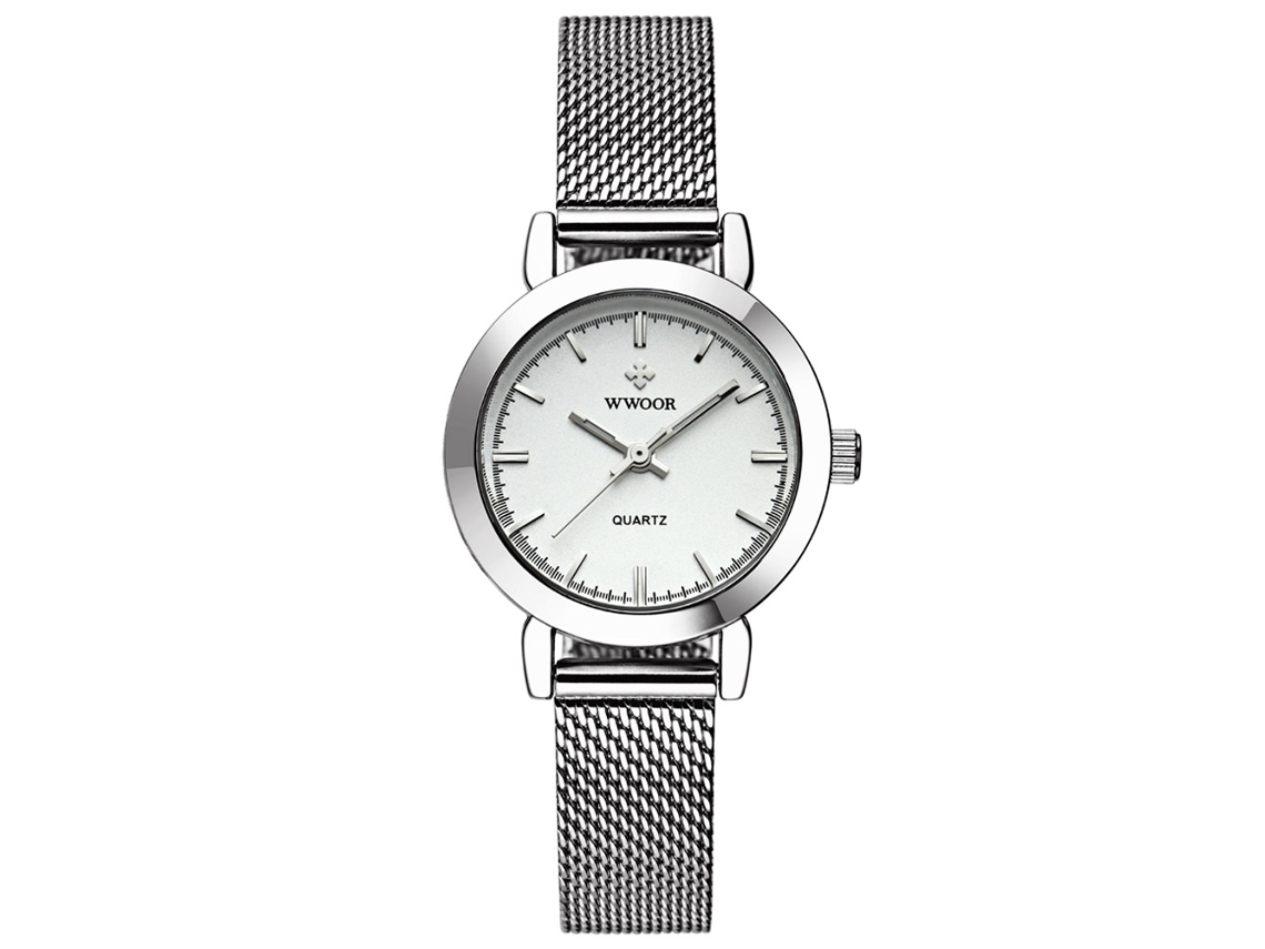 Elegante Reloj De Pulsera Sanda Para Mujer, De Cuarzo Y Acero Aleado (morado).