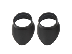 2 Piezas Copas Oculares De Goma 27mm Diámetro Interior Plegables Para Microscopio Telescopio Instrumento Ocular