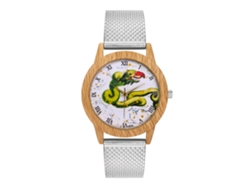 Reloj De Pareja Unisex Zhoulianfa Con Correa De Malla De Silicona Y Movimiento De Cuarzo (plateado)