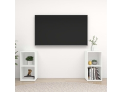Estantería/Muebles de TV 2 Pzs 72X35X36,5 Cm Contrachapado Blanco