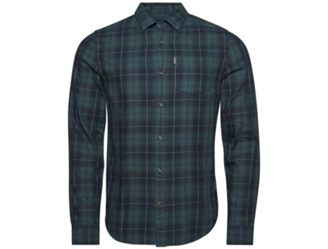 Camisa de Hombre SUPERDRY Verde (M)