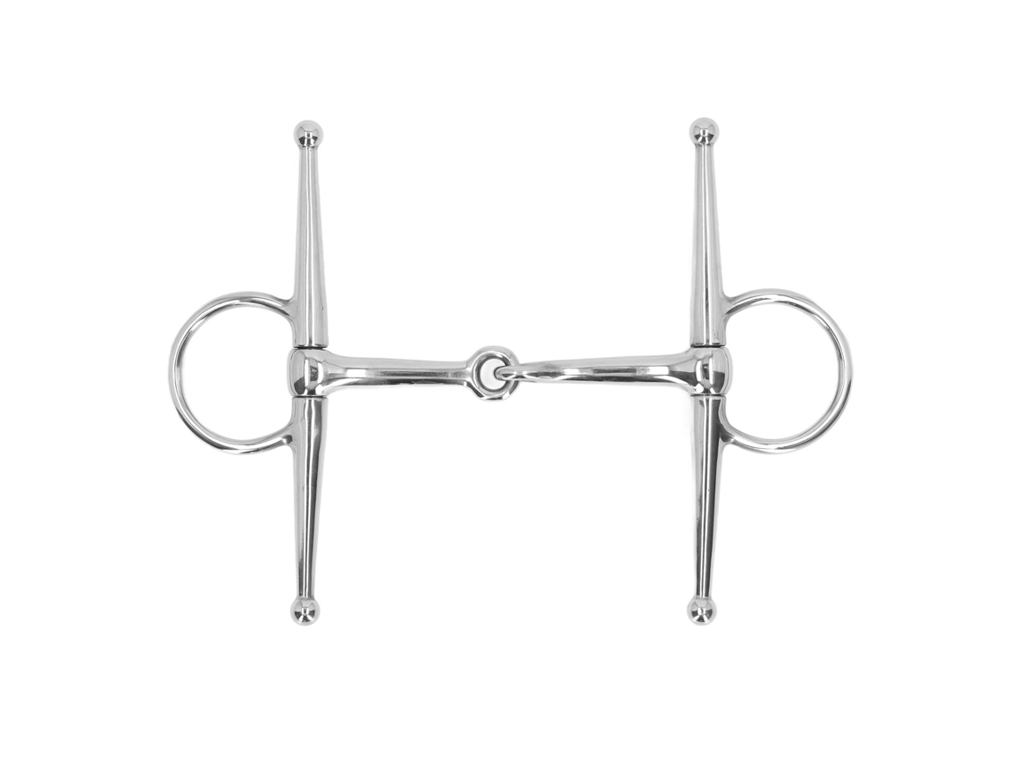 Bocado De Caballo De Carrillera Completa Con Articulación De Acero Inoxidable De 125 Mm Para Bozal