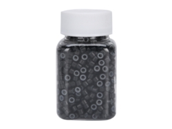 Herramienta De Extensión De Cabello Con Microperlas Forrada De Silicona Negra