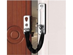 Cadena De Puerta Acero Inoxidable Cerradura Seguridad Plateado 1 Juego, Seguridad, Latón