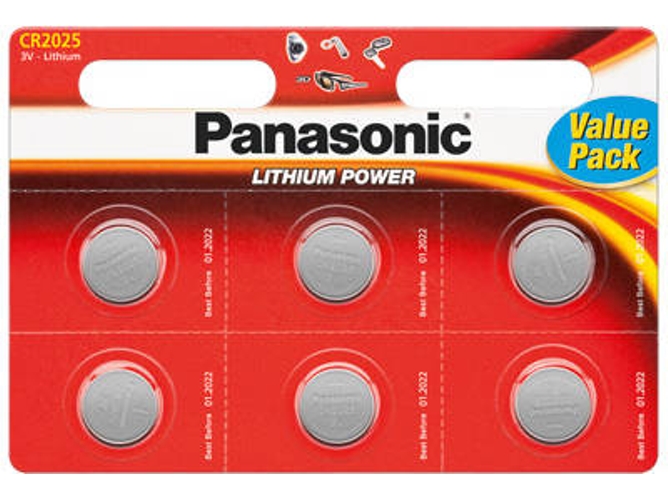 Pilas TECXUS CR2025 P 6-BL Panasonic