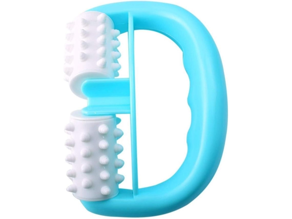 Rodillo De Masaje Manual De 2 Ruedas Anticelulitis Para Cuerpo Completo: Pie, Mano, Cuello, Cabeza, Piernas - Alivio Del Dolor