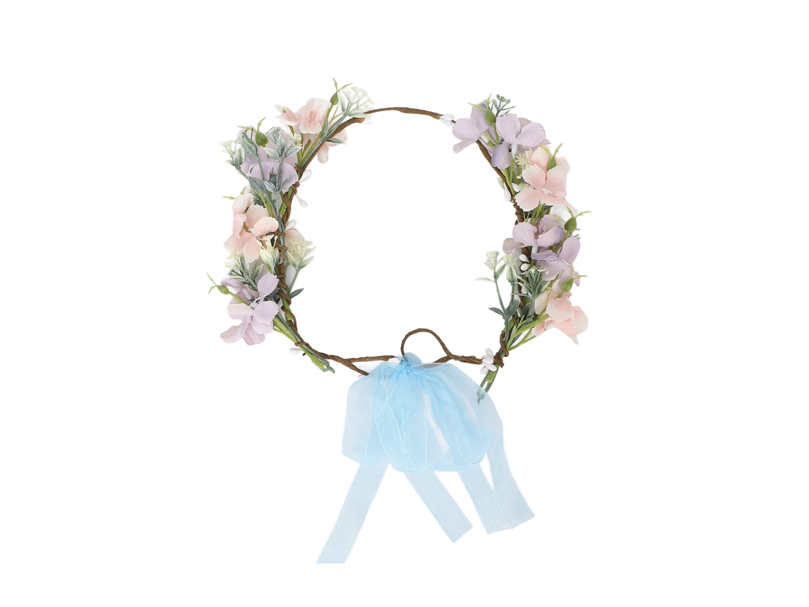Corona Floral Ajustable Con Exquisita Confección Y Elegante Apariencia Para Fiestas, Bodas Y Festivales.