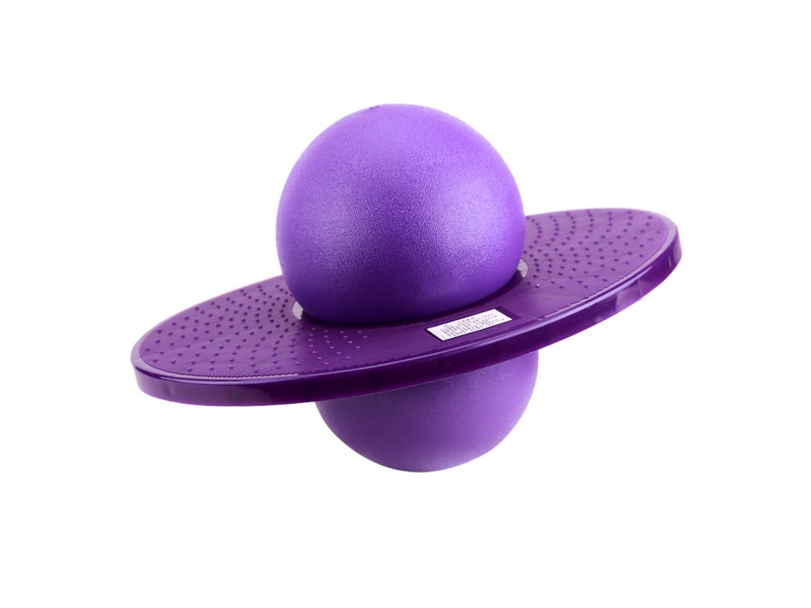 Pogo Ball para niños y adultos de hasta 90 kg, pelota de equilibrio, coordinación y trucos, divertido juguete para interiores y exteriores, morado Jeiibrzui