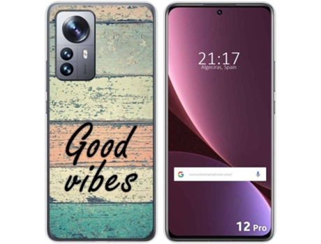 Carcasa para Xiaomi 12 Pro 5G TUMUNDOSMARTPHONE Dibujos Madera 01 Multicolor