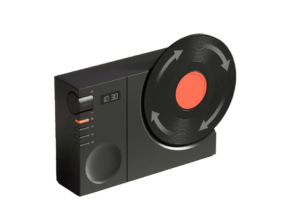 Tocadiscos retro inalámbrico Bluetooth, altavoz portátil en miniatura con memoria Yunzii