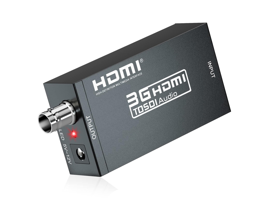 Convertidor Compatible Con Hdmi De Alta Definición A Sdi, Incrustador De Audio, Compatible Con 1080p Para Cámara