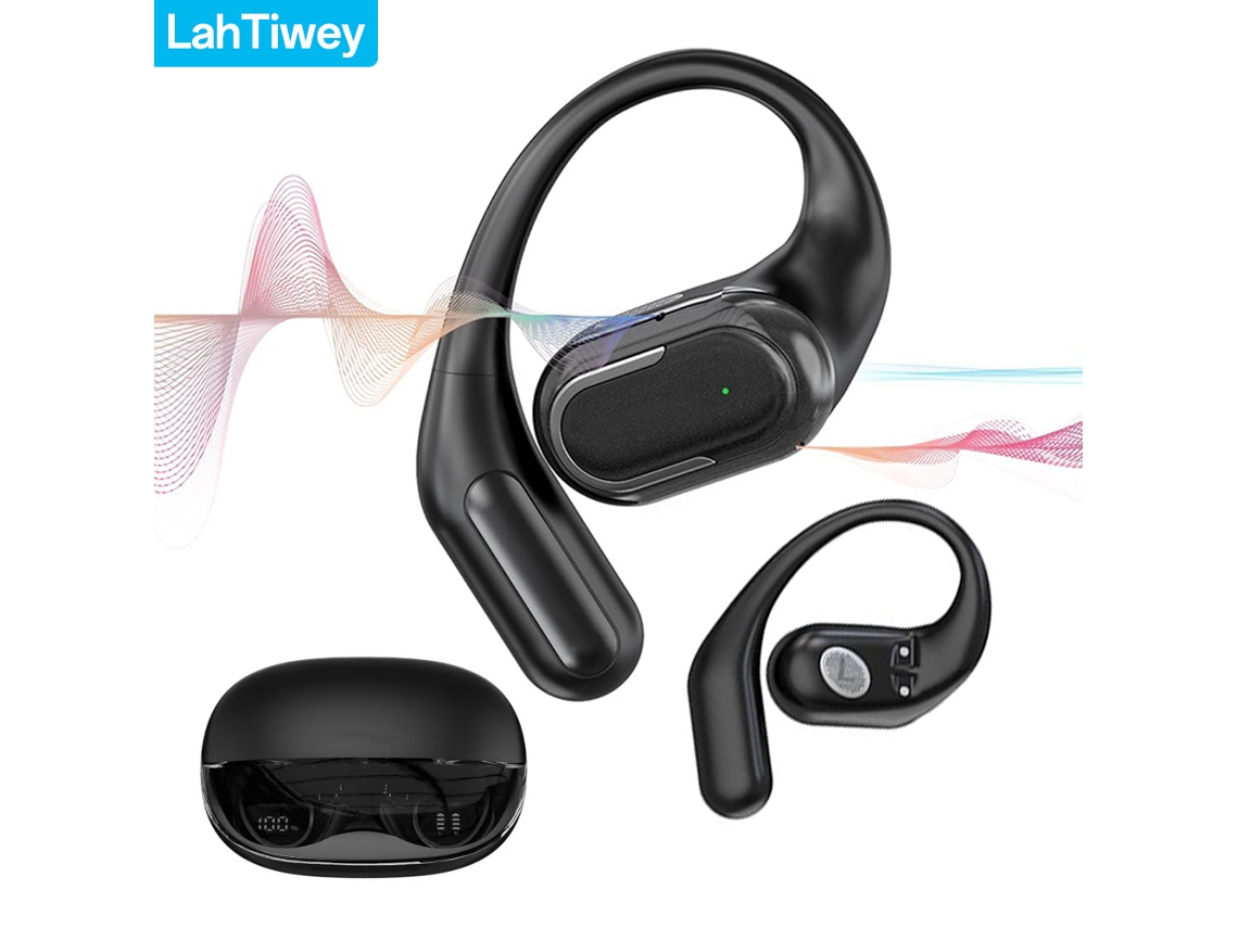 Mini Fones de Ouvido MDUG Esportivos Sem Fio, graves potentes, resistência à água (branco)