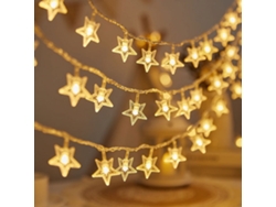 Led - Estrella Blanca Cálida - 6 M, 40 Luces