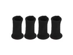 Protectores Silenciosos Antideslizantes Para Patas De Sillas, Color Negro.