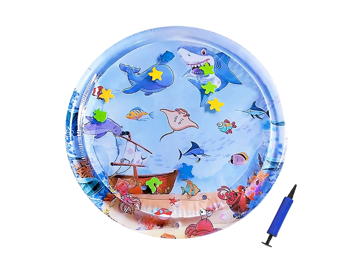 Colchoneta inflable para juegos acuáticos, con sensor de agua, 100 cm, color C Siurn