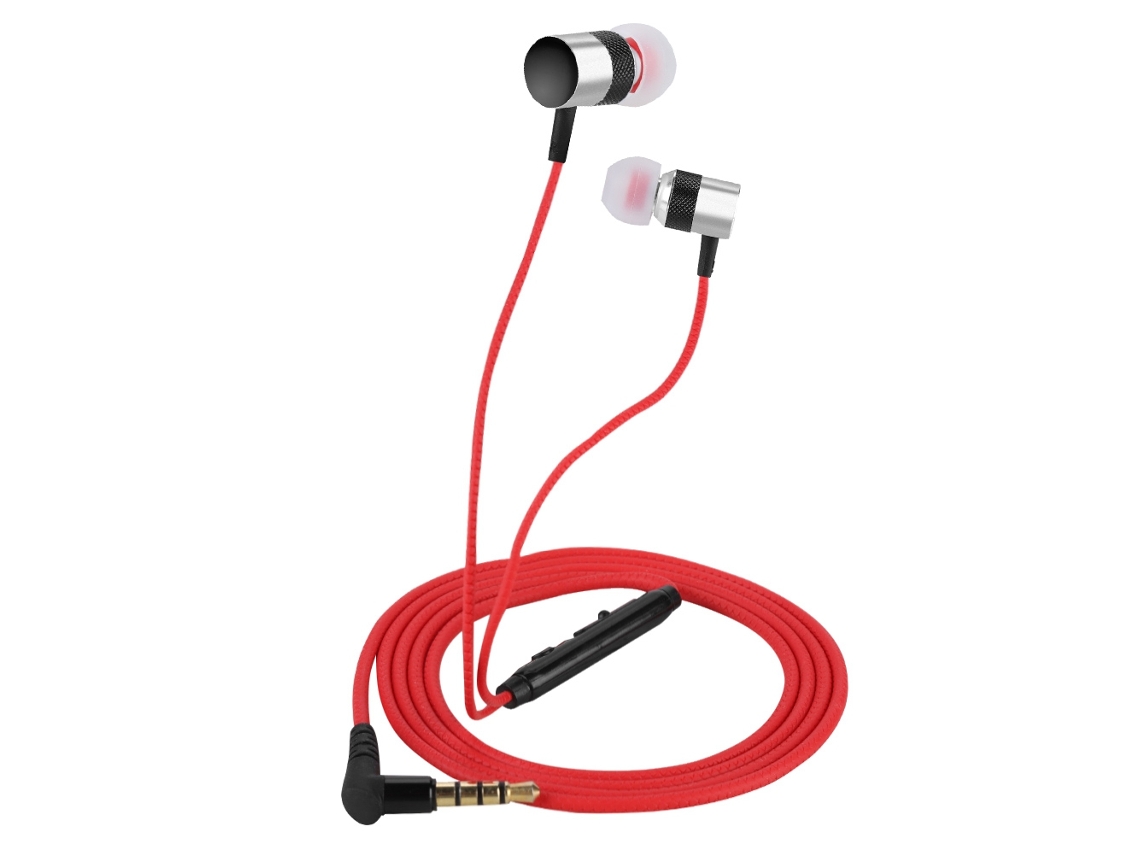 Auriculares Intrauditivos Cable Trenzado De Alta Elasticidad Control Integrado Chapado En Oro