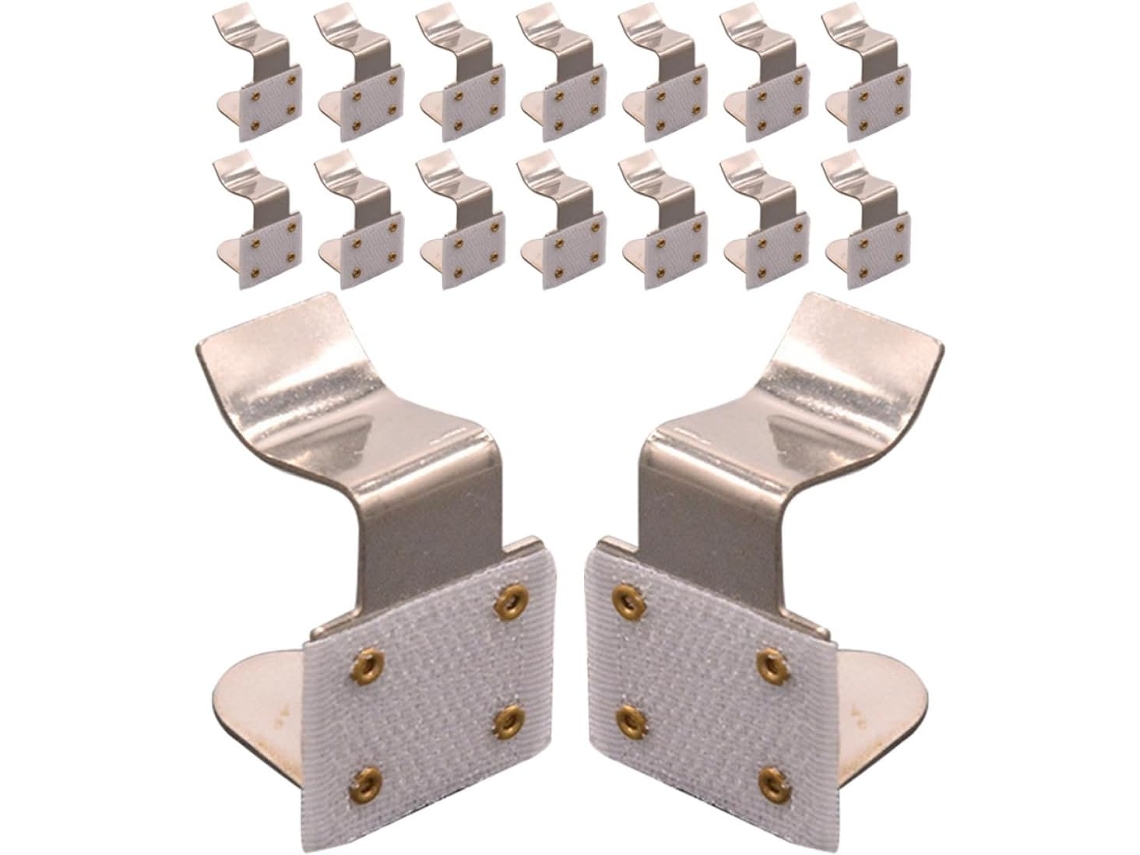 20 Soportes Metálicos Para Manteles, Fabricados En Hierro Con Mango Reforzado Y De Fácil Instalación, Para Manteles,