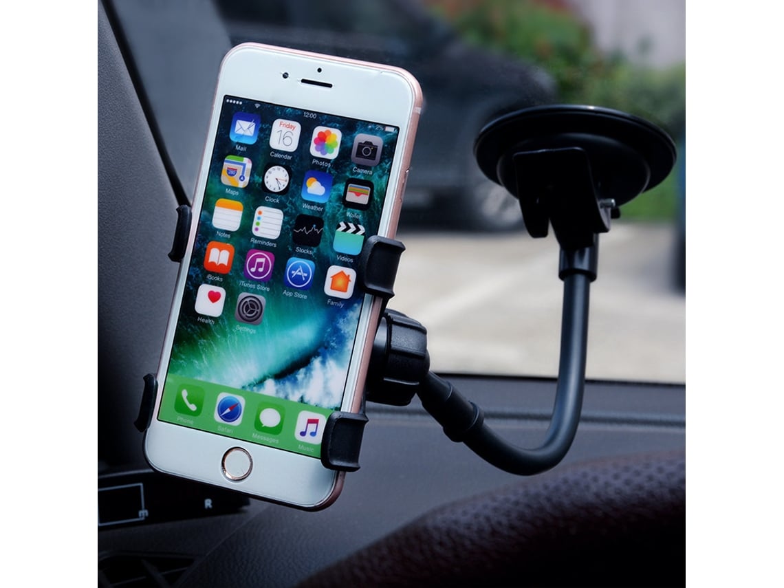 Soporte Universal Para Teléfono De Coche Con Rotación De 360° Y Ventosa, Iluminación Led, Puerto Usb, Portátil, Para El Hogar, Taller, Compa