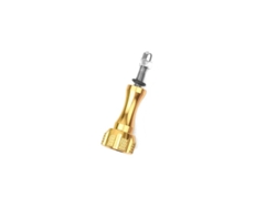 Los tornillos de aluminio del CNC fijaron el accesorio amarillo de la cámara de deportes del OEM 1/4