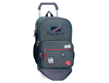 Mochila Escolar PEPE JEANS (30 x 40 x 13 - Poliéster - Azul)