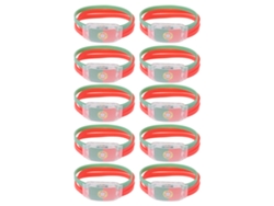 10 Pulseras Luminosas Con La Bandera Nacional, De Silicona Y Abs, Accesorio Para Aficionados De La Copa Mundial De La Fifa 2022.