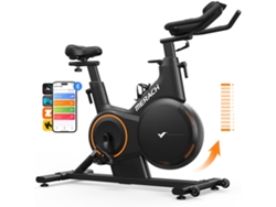 Bicicleta Estática MERACH, 16 Niveles Resistencia Magnética, Inclinación ±6%, Volante 10 kg, APP/Bluetooth, LCD, Asiento Ajustable, Silenciosa, 158kg