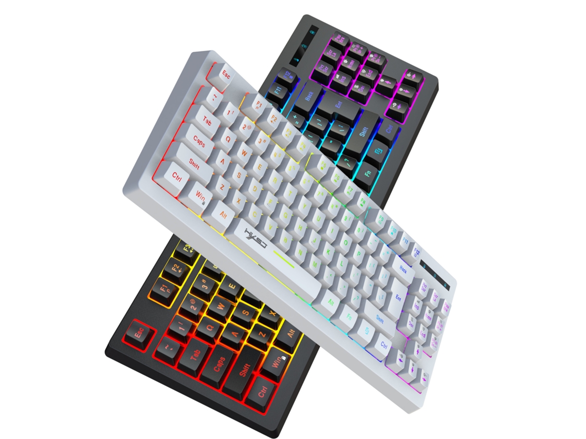 Teclado Gaming TRUMSEN L100 RGB (Mecânico - Português - Negro )