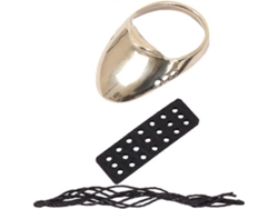 Rebe-anillo De Cobre Para Arquería Protector De Pulgar Talla 20 Oro Diseño Ergonómico Para Arquería Tradicional Oriental Duradero Tamaño 2 Oro