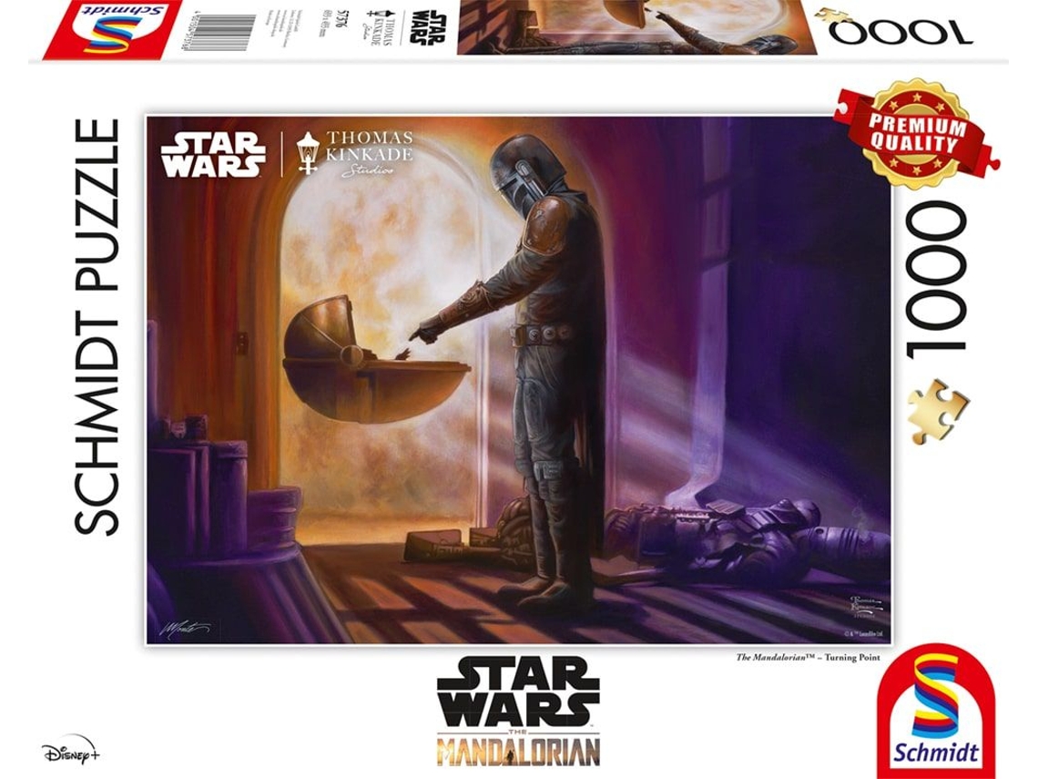Puzzle SCHMIDT SPIELE Thomas Kinkade Studios: Star Wars The Mandalorian – Turning Point rompecabezas 1000 pieza(s) Televisión/películas