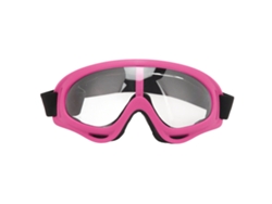 Gafas De Esquí Con Lentes Transparentes Pc, Protección Uv, Resistente Al Viento Y Banda Ajustable Para Hombres Y Mujeres, Marco Rosa