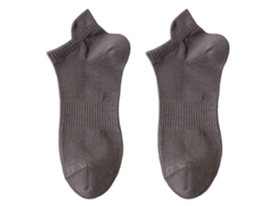 Calcetines tobilleros de algodón para hombre, de color liso, con alta elasticidad y superficie antideslizante, modelo 2026, ideales para diversas ocasiones.