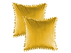 2 Fundas De Almohada De Terciopelo Suave Y Granulado, 45,7 X 45,7 Cm