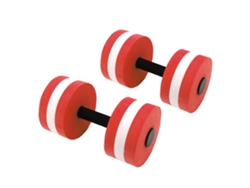 2 mancuernas flotantes de EVA para ejercicios de yoga H2O Rojo