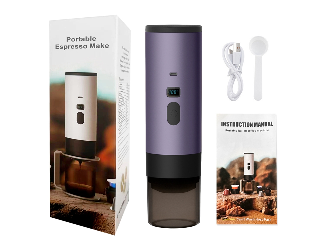 Cafetera Espresso Portátil Inalámbrica (morada) Czhhmart
