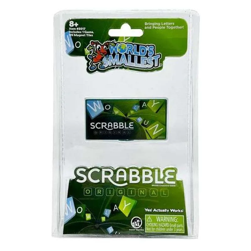 Worlds Smallest Scrabble original en miniatura 5017 MADNESSTOYS