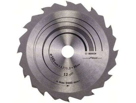 Disco de Sierra Circular BOSCH Speedline Madera 165x20/16x1.7 mm - 12