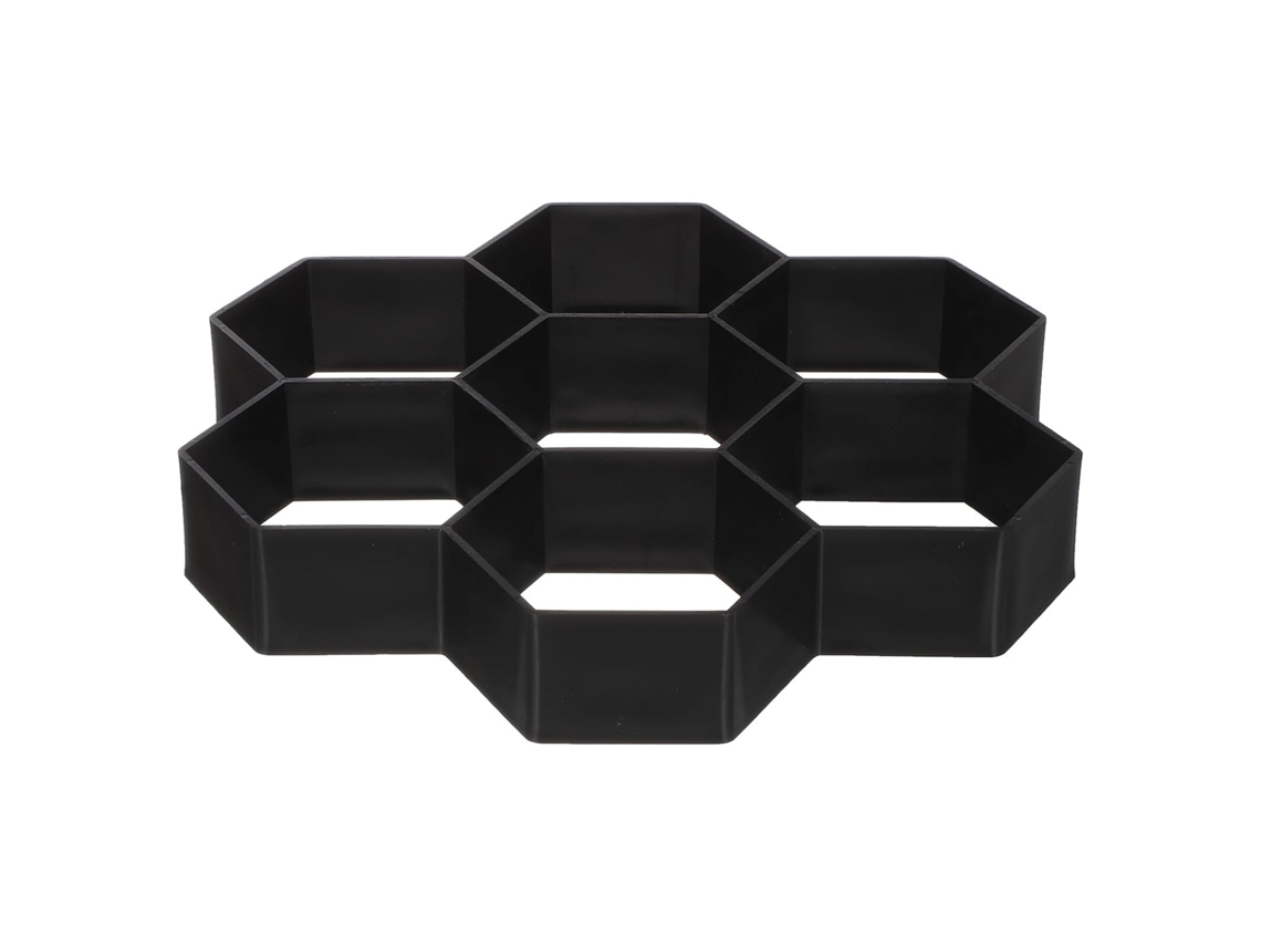 Molde Hexagonal Para Adoquines De Plástico Pp. Borde Artístico Para Caminos De Jardín Y Patios. Molde Robusto Para La