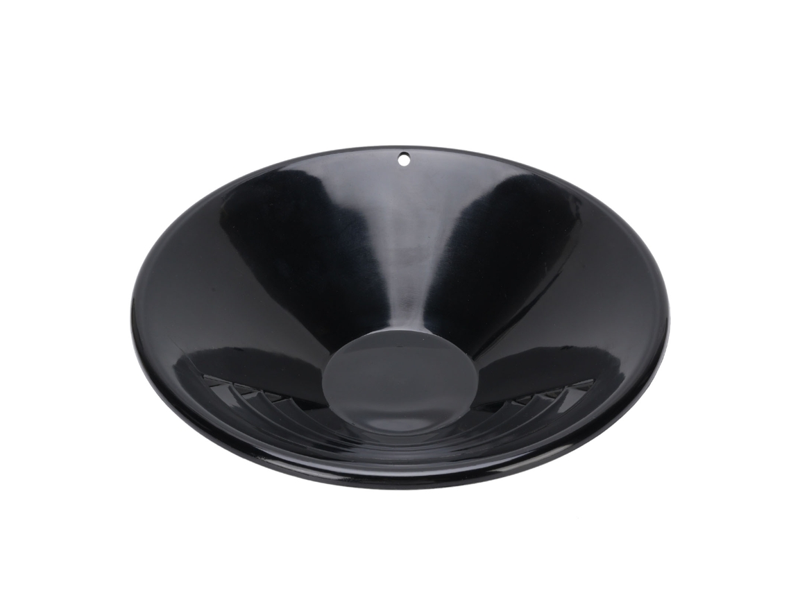Cubeta De Oro De Abs Negro De 25 Cm (10 Pulgadas), Ligera Y Duradera, Para La Prospección De Oro Y Minerales Aluviales.