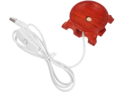 Base Redonda De Madera De 2 Piezas Con Iluminación Led Para Objetos Decorativos En El Dormitorio.