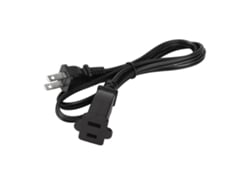 Cable De Extensión Nema 1-15p A 1-15r, 1 M, 10 A, Con Cubierta De Pvc Impermeable Y Resistente Al Fuego.