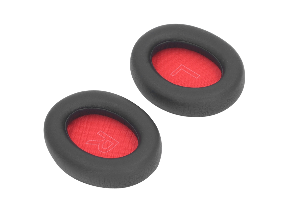 Almofadas De Ouvido Para Anker Soundcore Life Q10 Life 2 Neo Couro De Proteína Substituição Preto Vermelho