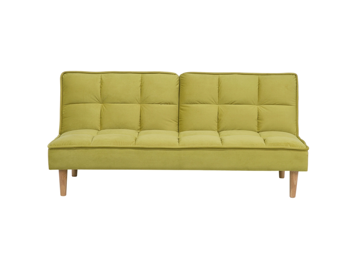 Sofá cama BELIANI Siljan de Poliéster Verde 177x80x80