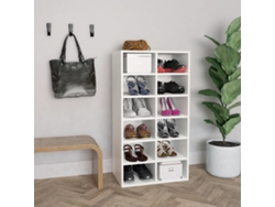 Zapatero Organizador 54X34X100,5 Cm Derivados de Madera Blanco