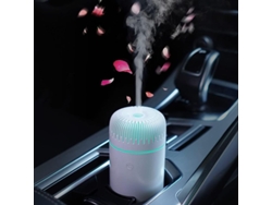 Difusor De Aceites Esenciales Usb Para Coche, Humidificador Portátil Con Luz Led Blanca.