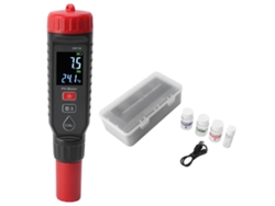Medidor De Ph Portátil De Alta Precisión Con 6 Funciones Y Pantalla Lcd Para Sustrato De Acuario Y Peceras.