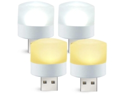 Mini Lámparas Usb Redondas Blanco Cálido Luces Led Blancas Frías Para Uso Doméstico Camping Interior Del Coche Dc 5v Blanco Yizhood